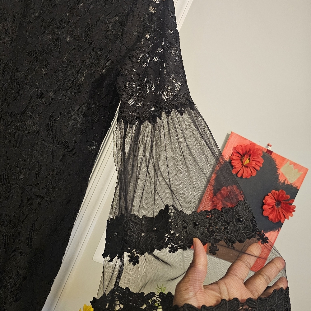 MadRag NWT Women's Black Lace Cocktail Dress Sz XL - Picture 11 of 16